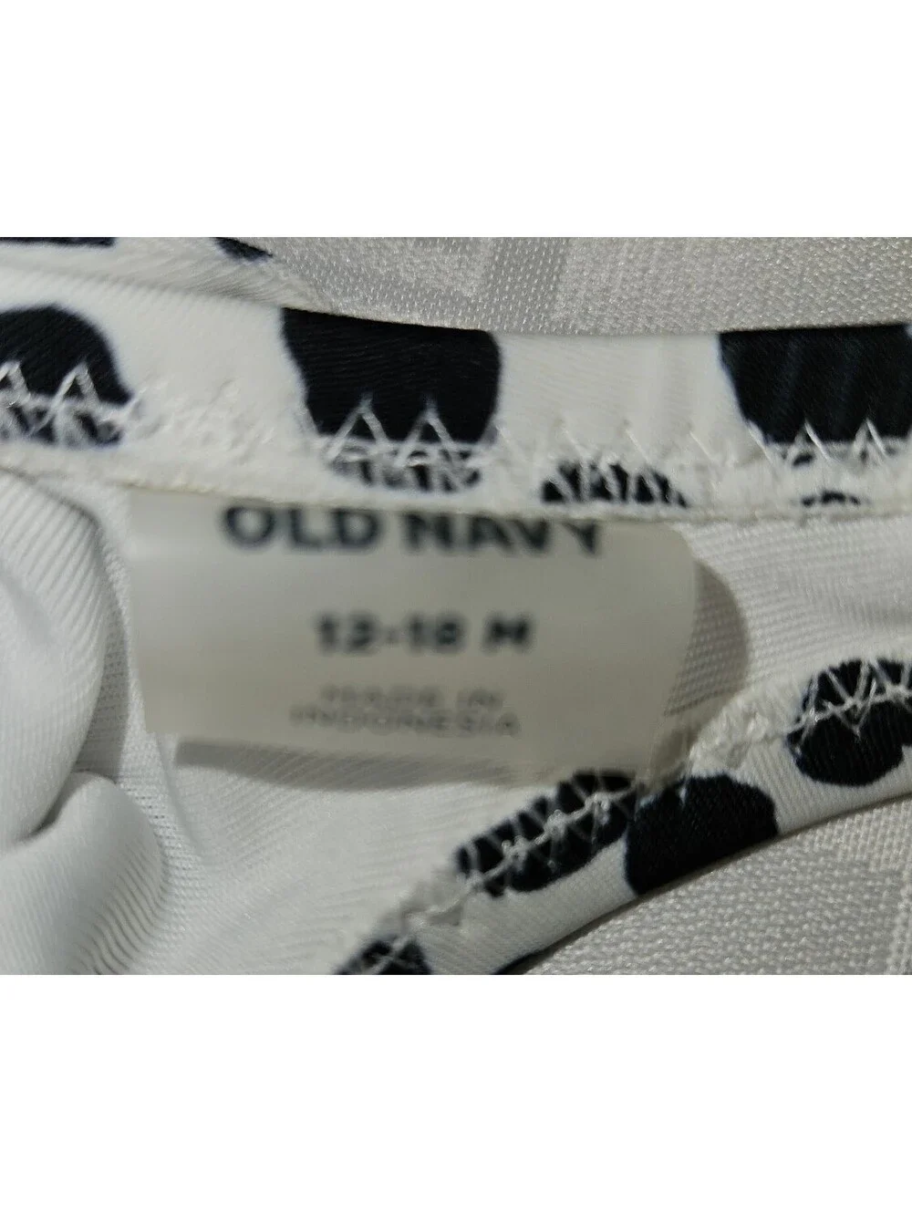 Girl baby 12-18 month bathing suit old navy black and white print